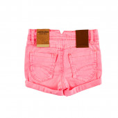 Къси панталонки за момичета в електриково розово 2