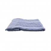 Плетено одеялце-пелена в синьо 100х130 см 3