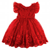 Официална рокля "Шарлот" в червен цвят 3