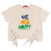 Детски летен комплект за момичета "We are happy" 3