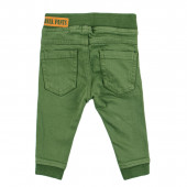 Детски панталон в сиво в зелено 2