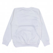 Плътна памучна блуза в бяло 2