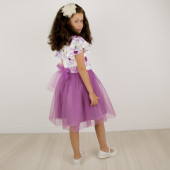 Детска празнична рокля ,,Сияна" в лилаво 4
