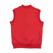 Ватиран елек за момичета в цвят диня  2