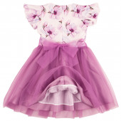 Детска празнична рокля ,,Сияна" в лилаво 5