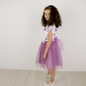 Детска празнична рокля ,,Сияна" в лилаво 3