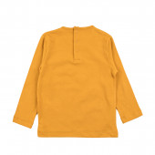 Блуза за момичета "Зайче" в цвят горчица 2
