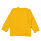 Леко ватирана блуза за момчета в жълто 2