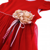 Коледна рокля с тюл "Борислава" (5 - 8 год.) 3