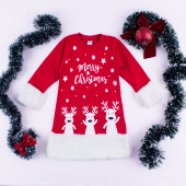 Коледна ватирана рокля "Bright Christmas" (1 - 5 год.) 2