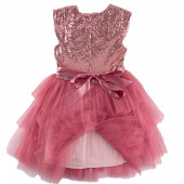 Празнична рокля с пайети "Party time" в розово (3 - 7 год.) 2