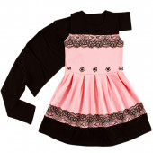 Трикотажна рокля с болеро ''Люба'' в розово (3 - 8 год.) 2
