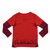 Детска блуза за момчета в червено (3 - 8 год.) 2