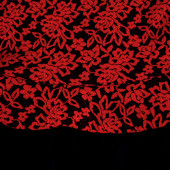 Плътна рокля в червено и черно "Райна" (6 - 11 год.) 2