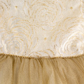 Празнична рокля с чантичка "Бела" в златисто (5 - 8 год.) 3
