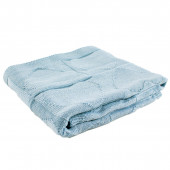 Плетено одеялце - пелена от мериносова вълна 80 х 100 см 2