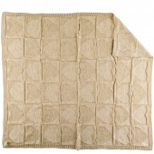 Плетено одеялце - пелена от мериносова вълна 80 х 100 см 3