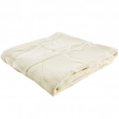 Плетена пелена - одеялце от 100% памук в цвят екрю  80 х 100 см 2