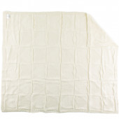 Плетена пелена - одеялце от 100% памук в цвят екрю  80 х 100 см 3