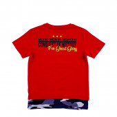 Тениска за момчета в червено (3 - 9 год.) 2