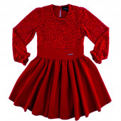 Официална рокля ''Абигейл" в червено (4 - 12 год.) 2