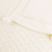 Термопелена - одеялце от плетиво и пухена подплата 100 х 85 см 4