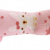 Памучен чорапогащник с апликация в розово (0 - 18 мес.) 2
