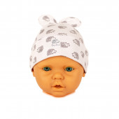 Бебешка трикотажна шапка с панделка 2