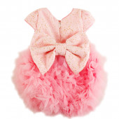 Бебешка официална рокля "Изабел'' в розово (3 - 12 мес.) 2