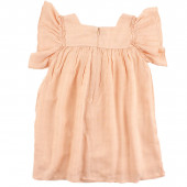 Детска лятна рокля "Ива" в опушено розово 2