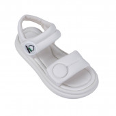 Анатомични бели сандали от екокожа 2