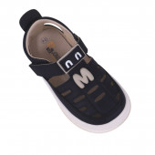 Анатомични сандали от екокожа в черно 2