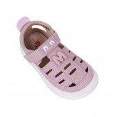 Анатомични сандали от екокожа в опушено розово 2