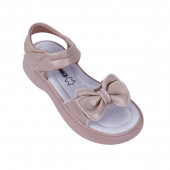 Анатомични сандали с пандела в бежово 2