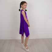 Детска лятна рокля ,,Ели" в лилаво 4