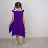 Детска лятна рокля ,,Ели" в лилаво 5