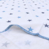 Бебешка бархетна пелена 100/120 см ''Blue stars" 3
