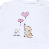 Бебешки комплект в екрю и розов меланж 4