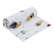 Бебешка бархетна пелена 120/100 см "Little bugs" 4