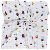 Бебешка бархетна пелена 80/80 см "Little bugs" 2
