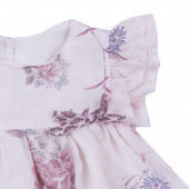 Бебешка лятна рокля на цветчета с гащички 4