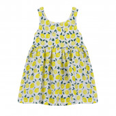 Бебешка рокля с капела "Yellow lemon" 3
