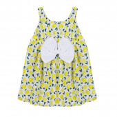 Бебешка рокля с капела "Yellow lemon" 4