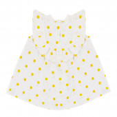 Бебешка ефирна рокля на точки 2