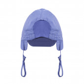 Бебешка шапка с мека козирка в синьо UV 30+  2