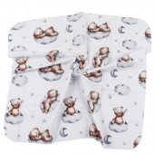 Бебешка муселинова пелена "Bear" 80 х 80 см 4