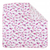 Бебешка муселинова пелена "Hearts" 80 х 80 см 3