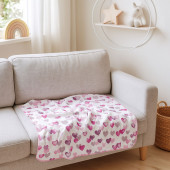Бебешка муселинова пелена "Hearts" 80 х 80 см 6