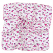 Бебешка муселинова пелена "Hearts" 80 х 80 см 4