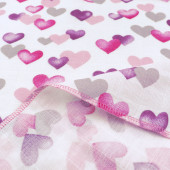 Бебешка муселинова пелена "Hearts" 80 х 80 см 5